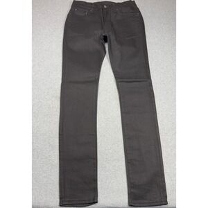 Mnml Jeans Mens 33x36 Black Skinny Slim Fit Chino Denim Stacked